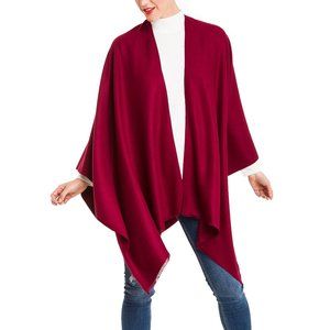 COPY - Women's Red Shawl Wrap Poncho Cape Cardigan